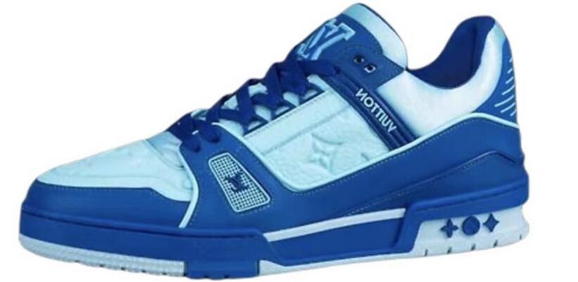 Louis Vuitton Trainer White Blue