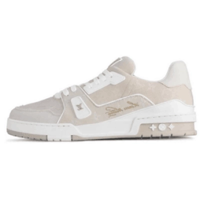  Louis Vuitton Trainer White Denim MS0241 01