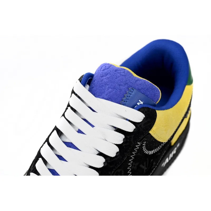  Louis Vuitton x Nike Air Force 1 Silver Yellow  1A9VCH