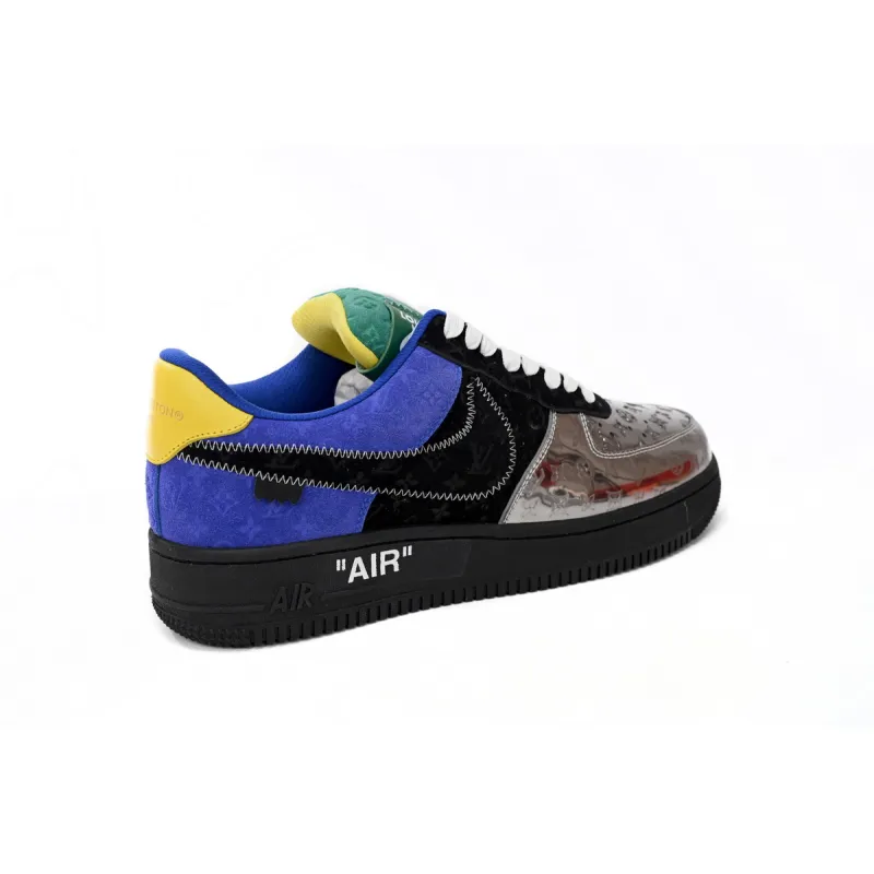  Louis Vuitton x Nike Air Force 1 Silver Yellow  1A9VCH