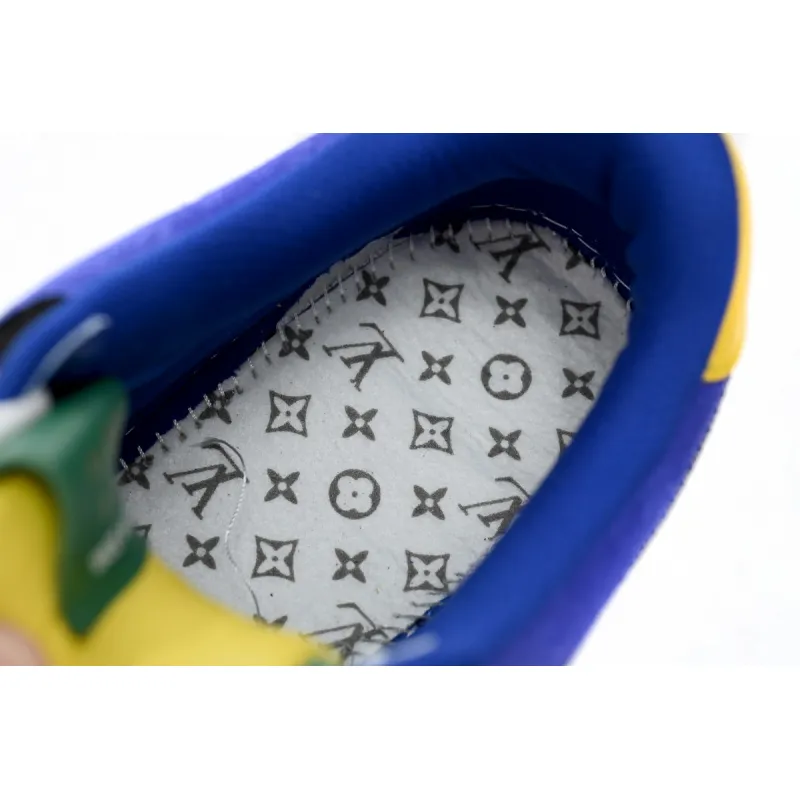  Louis Vuitton x Nike Air Force 1 Silver Yellow  1A9VCH