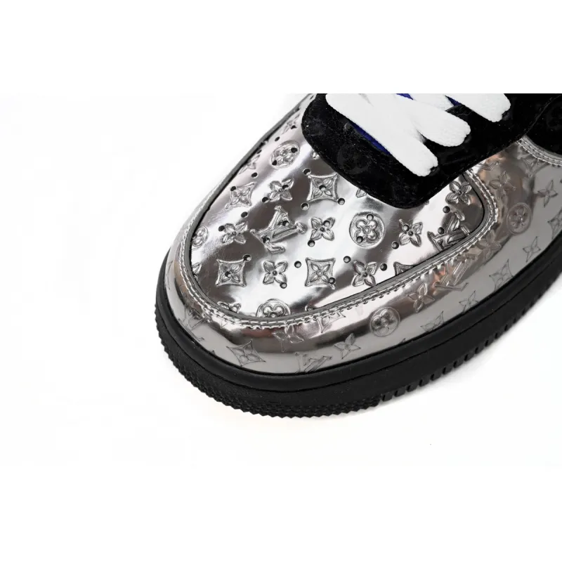  Louis Vuitton x Nike Air Force 1 Silver Yellow  1A9VCH