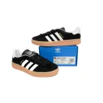 adidas Gazelle Black White Gum  H06259
