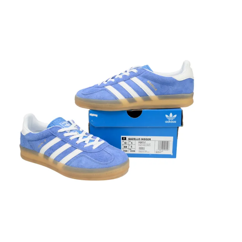 adidas Gazelle Indoor Blue Fusion Gum (Women's)  HQ8717