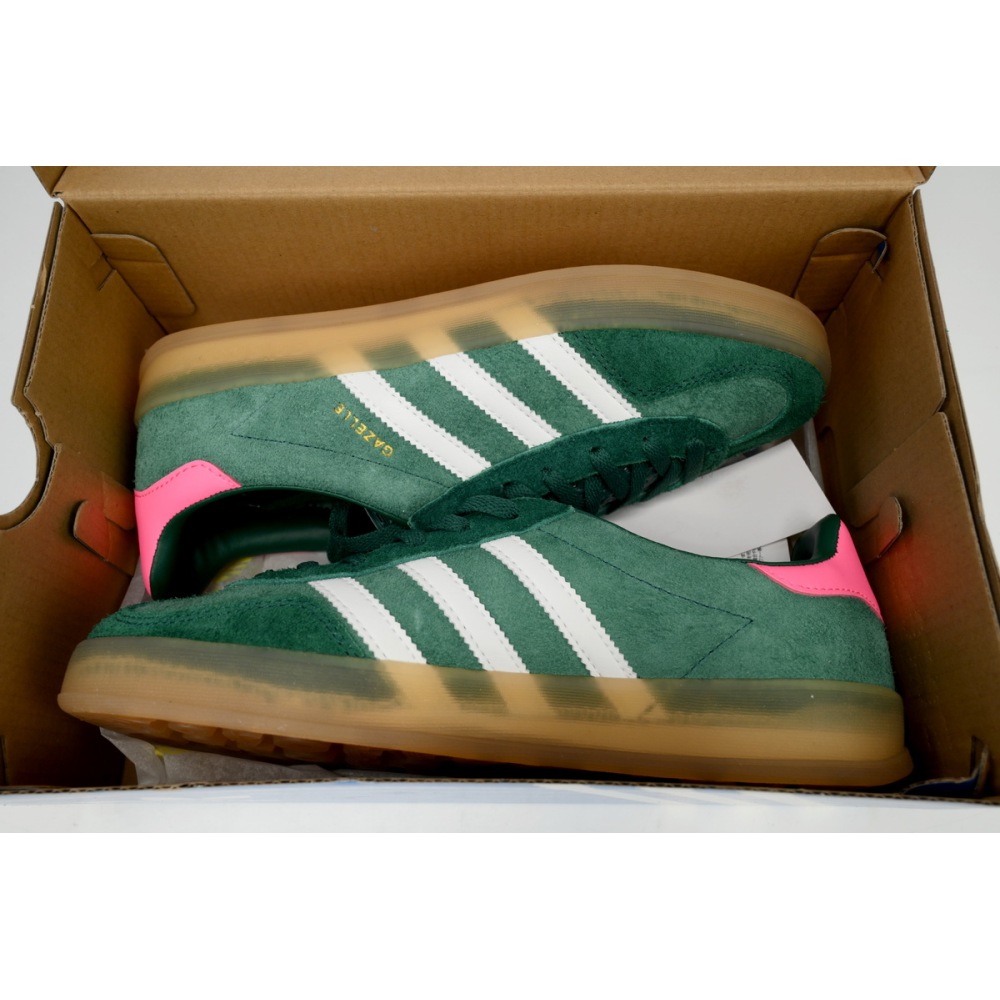 adidas Gazelle Indoor Collegiate Green Lucid Pink (Women's)  IG5929 