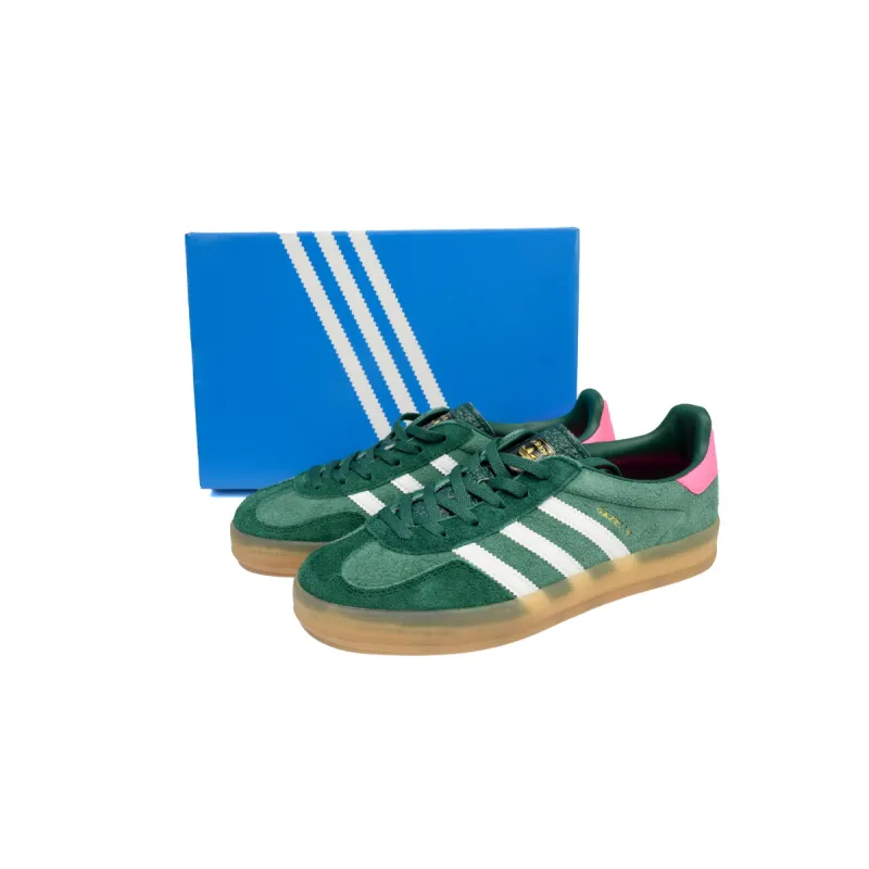 adidas Gazelle Indoor Collegiate Green Lucid Pink (Women's)  IG5929 