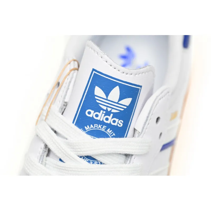 adidas Samba Leather Cloud White Lucid Blue  IG2339
