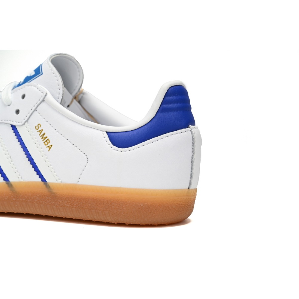 adidas Samba Leather Cloud White Lucid Blue  IG2339