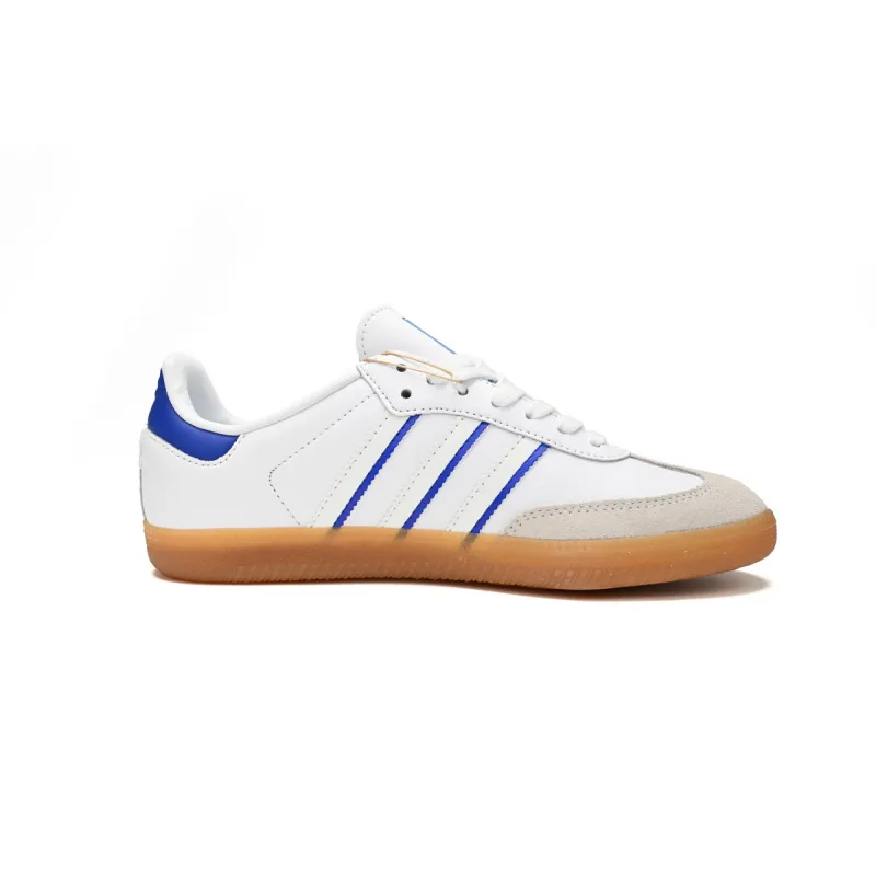 adidas Samba Leather Cloud White Lucid Blue  IG2339