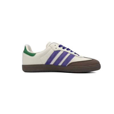adidas Samba OG Off White Core Purple Green Brown (Women's)  ID8349 02