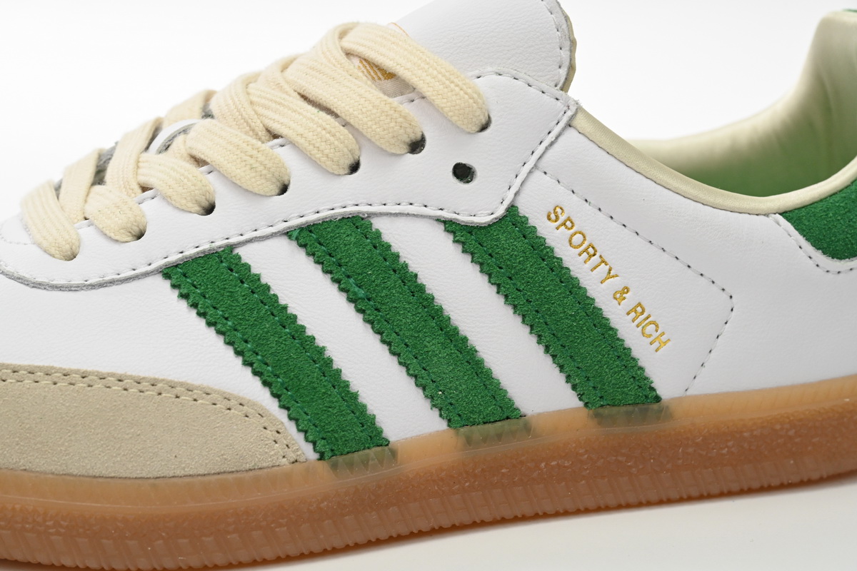 adidas Samba OG Sporty & Rich White Green HQ6075