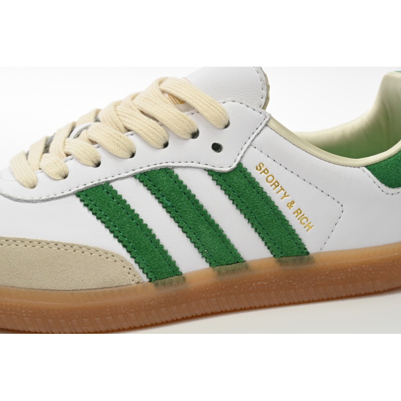 adidas Samba OG Sporty & Rich White Green HQ6075