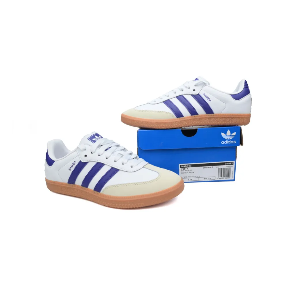 adidas Samba OG White Energy Ink Gum(Women's)  IF6514 