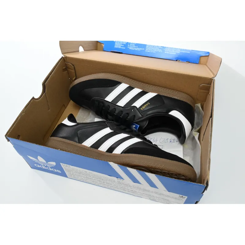 adidas Samba Vegan Black Gum  B75807