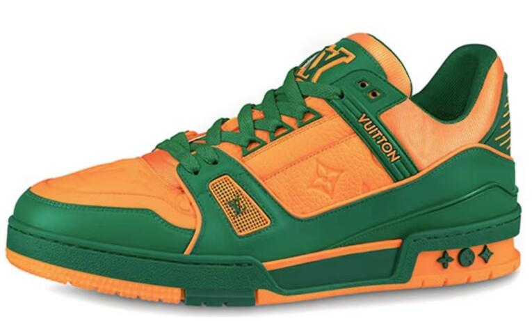 Louis Vuitton Trainer Green Orange 1A8WFY