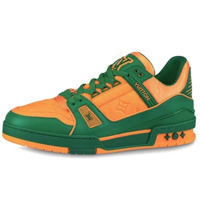 Louis Vuitton Trainer Green Orange 1A8WFY 01