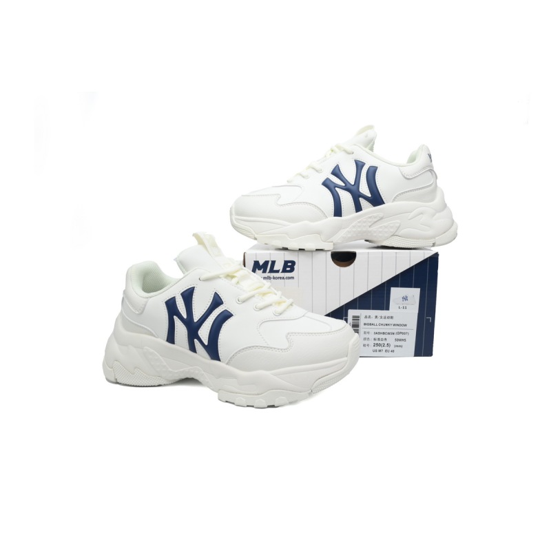 Giày MLB Chunky Liner Basic New York Yankees Sneaker 3ASHBCW3N-50WHS 