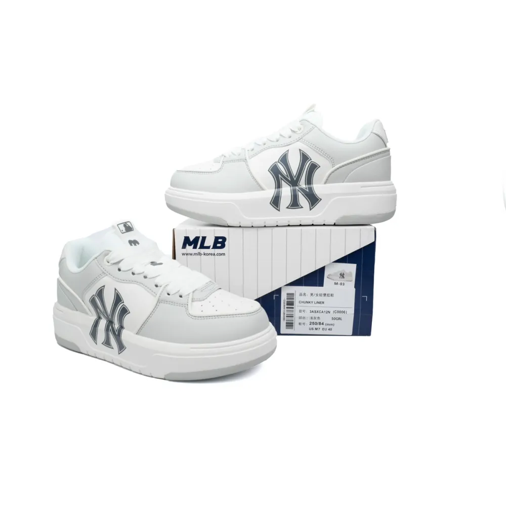 Giày MLB Chunky Liner New York Yankees 'Grey'  3ASXCA12N-50GRL