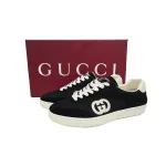 Gucci Interlocking Black Suede