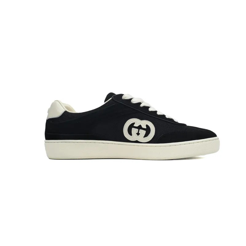 Gucci Interlocking Black Suede