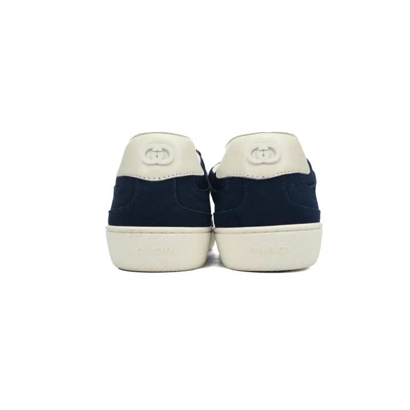 Gucci Interlocking Dark Blue Suede