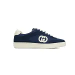 Gucci Interlocking Dark Blue Suede