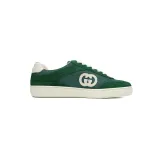 Gucci Interlocking Green Suede