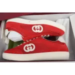 Gucci Interlocking Red Suede