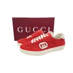 Gucci Interlocking Red Suede