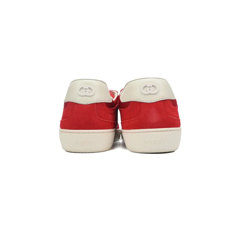 Gucci Interlocking Red Suede