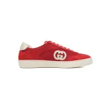 Gucci Interlocking Red Suede