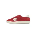 Gucci Interlocking Red Suede