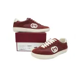 Gucci Interlocking Red White Suede 791742AADM06741