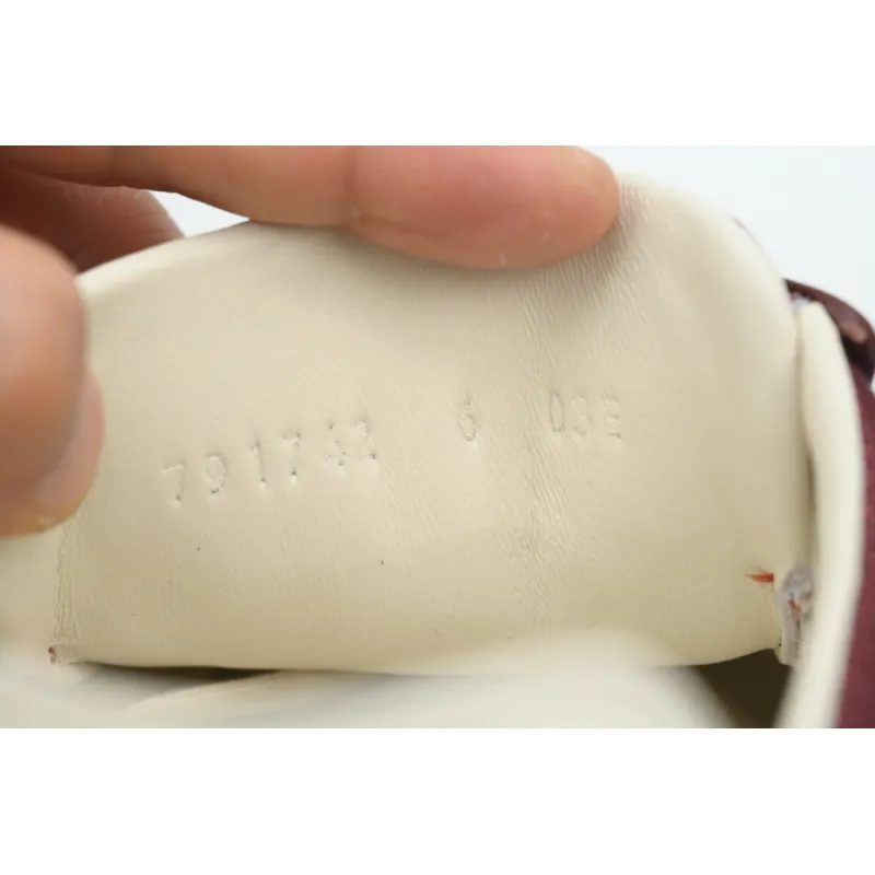 Gucci Interlocking Red White Suede 791742AADM06741
