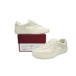 Gucci Interlocking White Suede
