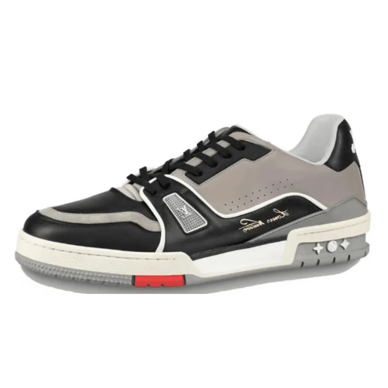 Louis Vuitton LV Trainer Sneaker Low Black Grey 1A54H5