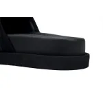 LOUIS VUITTON Miami Velcro Flip Flops Black denim fabricslide