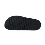 LOUIS VUITTON Miami Velcro Flip Flops Black denim fabricslide