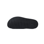 LOUIS VUITTON Miami Velcro Flip Flops Black embossingslide