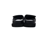 LOUIS VUITTON Miami Velcro Flip Flops Black presbyopiaslide