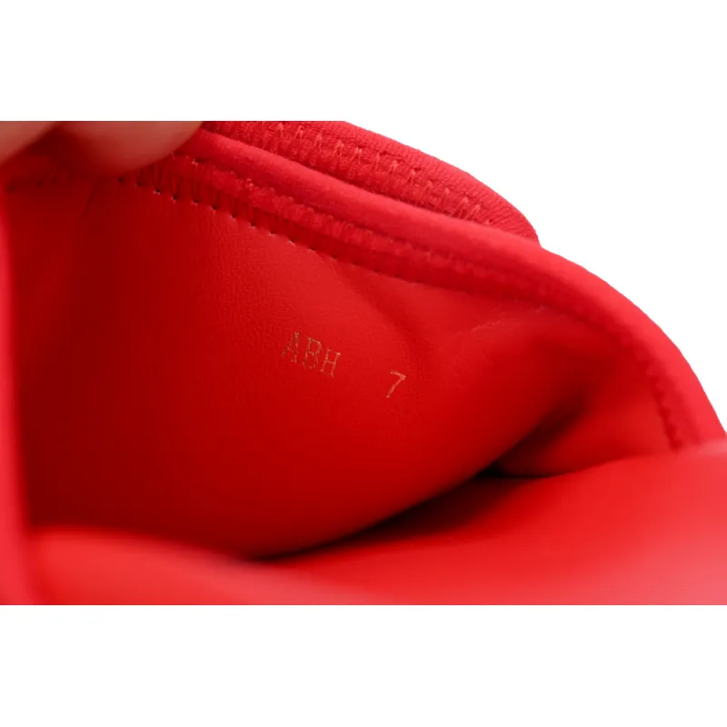 LOUIS VUITTON Miami Velcro Flip Flops Flocking redslide