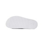 LOUIS VUITTON Miami Velcro Flip Flops White embossingslide