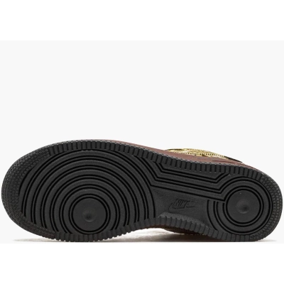 Louis Vuitton Nike Air Force 1 Low By Virgil Abloh Metallic Gold  02