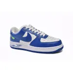 Louis Vuitton Nike Air Force 1 Low By Virgil Abloh White Royal 7108-5