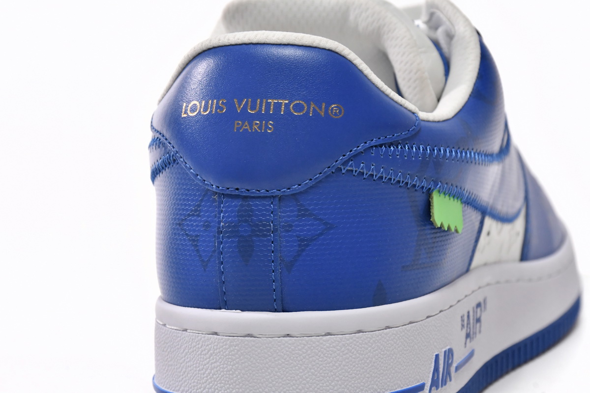 Louis Vuitton Nike Air Force 1 Low By Virgil Abloh White Royal 7108-5