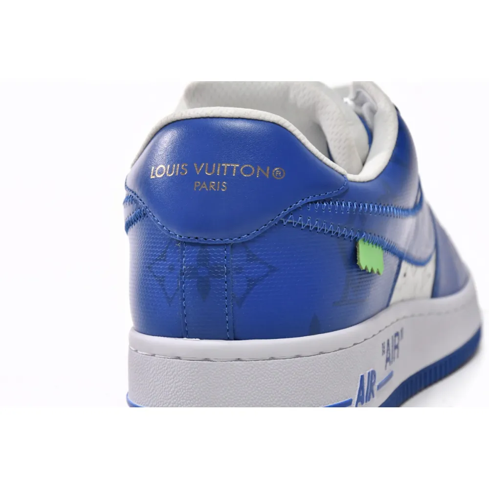 Louis Vuitton Nike Air Force 1 Low By Virgil Abloh White Royal 7108-5