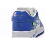 Louis Vuitton Nike Air Force 1 Low By Virgil Abloh White Royal 7108-5