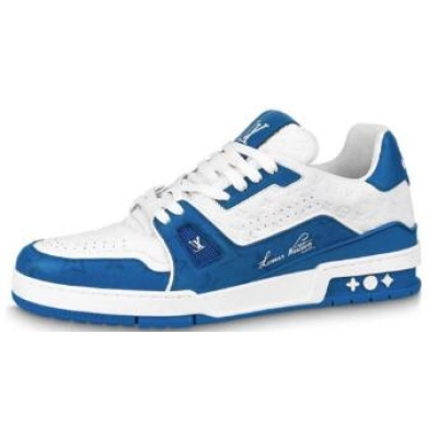 Louis Vuitton Trainer #54 Signature Blue White 1AANEZ  01