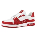 Louis Vuitton Trainer #54 Signature Red White 1AANFJ 