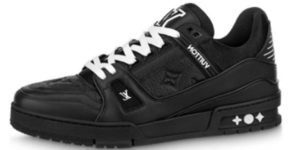 Louis Vuitton Trainer Black Embossed Monogram 1AAREY